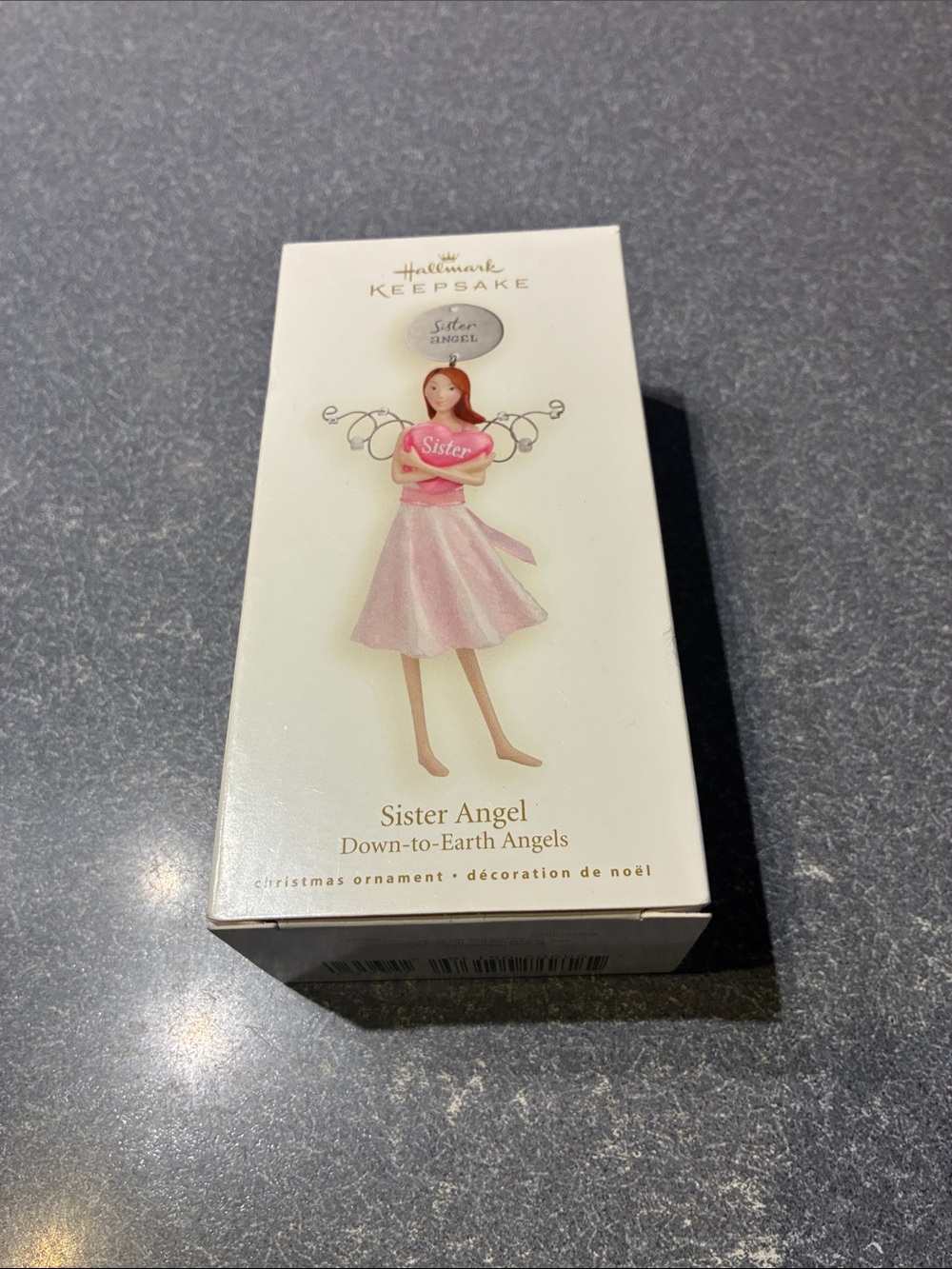 Hallmark Sister Angel Ornament in Pink